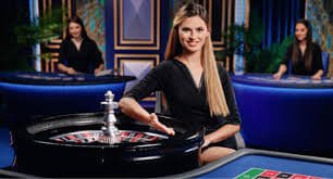 Pretty Gaming live-dealer table broadcast on ledak388 login showing multi-camera studio setup
